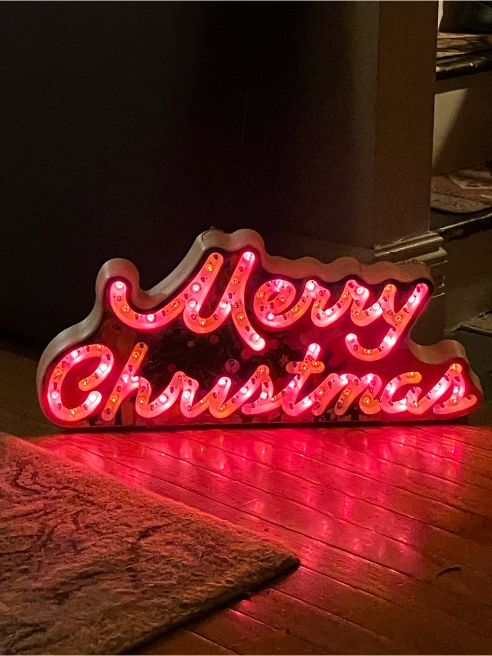 Holiday Glow- Vintage Kmart 1992 Light Show Hanging Sign!